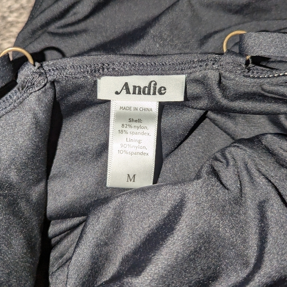 Andie Sardinia One Piece Swimsuit Black Women's Medium - Picture 8 of 9